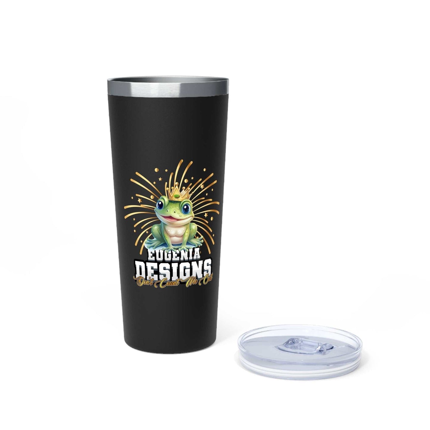 Eugenia Designs Frog - Insulated Copper Tumbler 22oz - New Cute Black