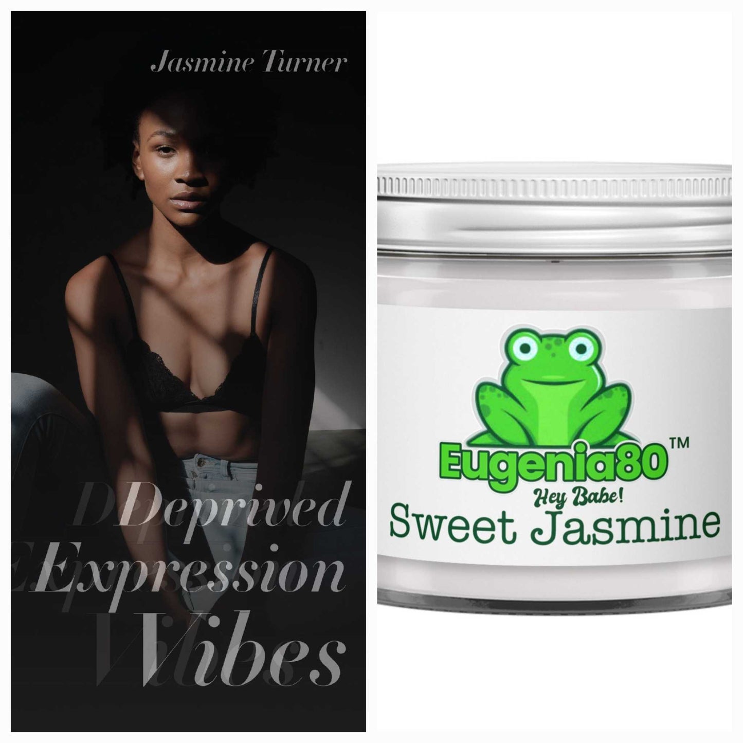 Deprived Expression Vibes with Sweet Jasmine Candle Bundle